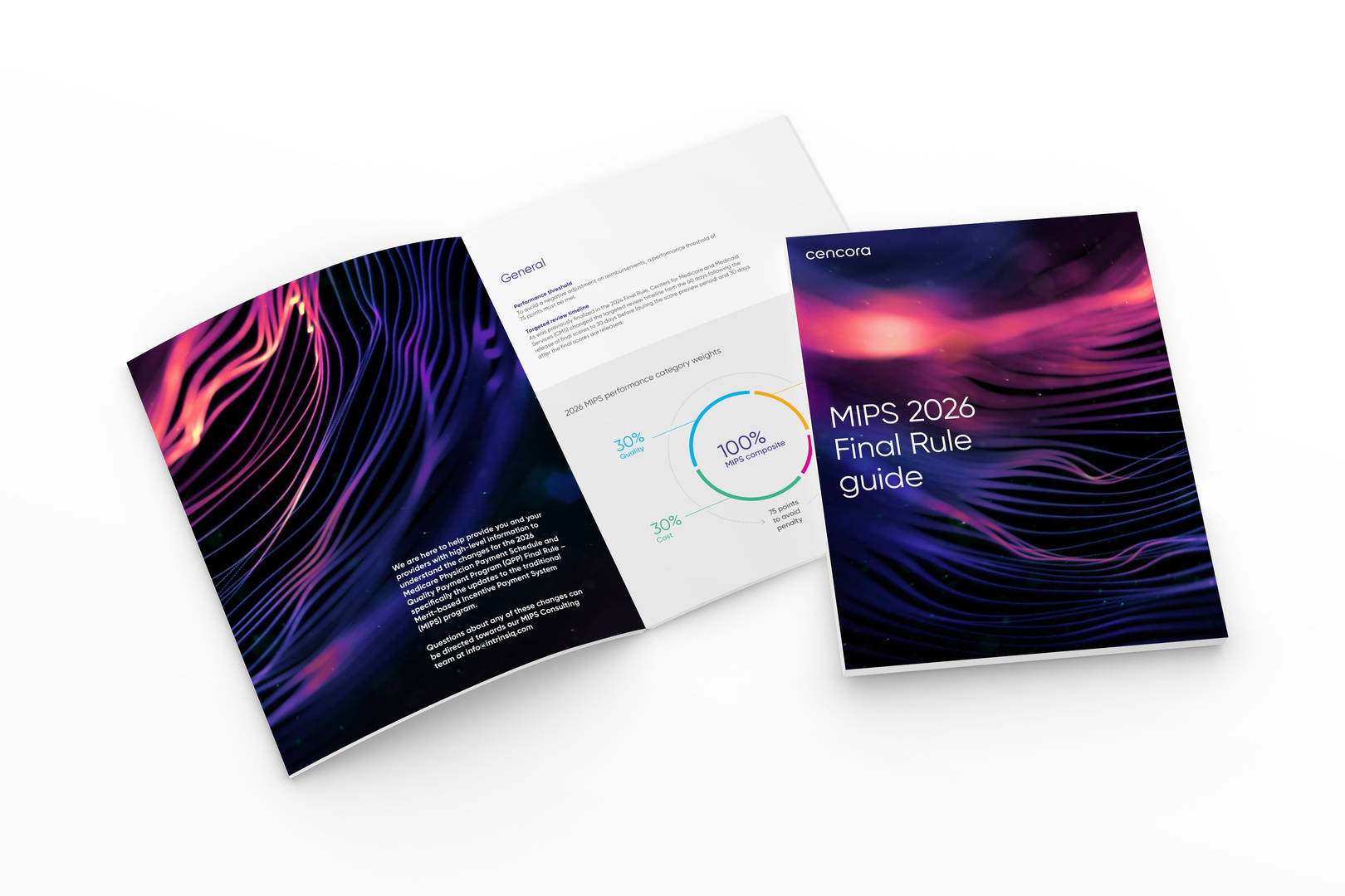 image of the mips 2026 Final Rule guide cover and inside of the guide